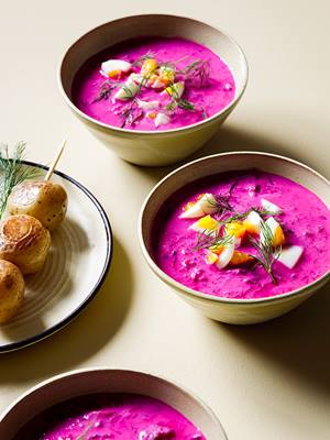 photo of chilled beetroot soup from baltic 