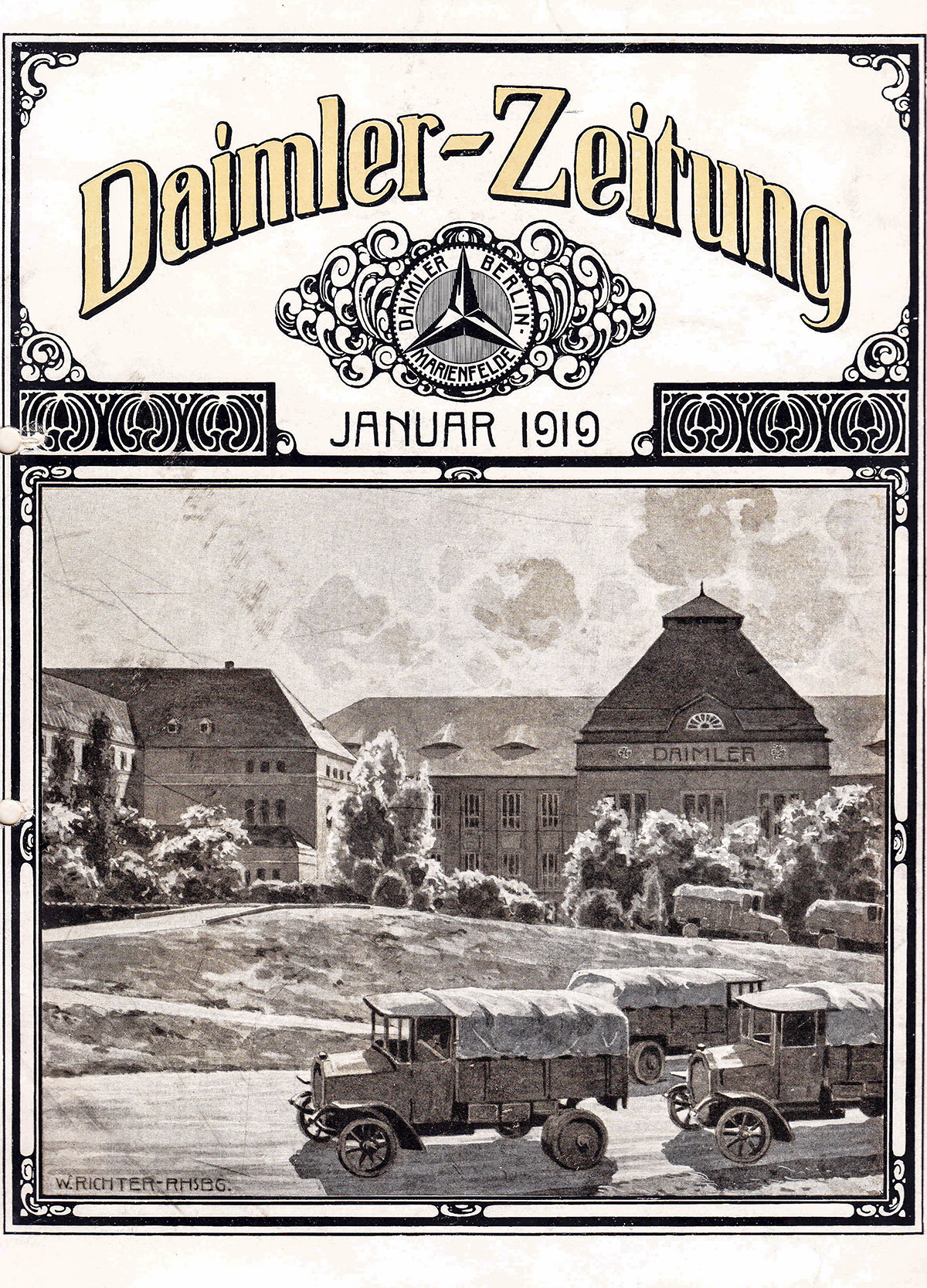 The cover of Daimler-Zeitung magazine