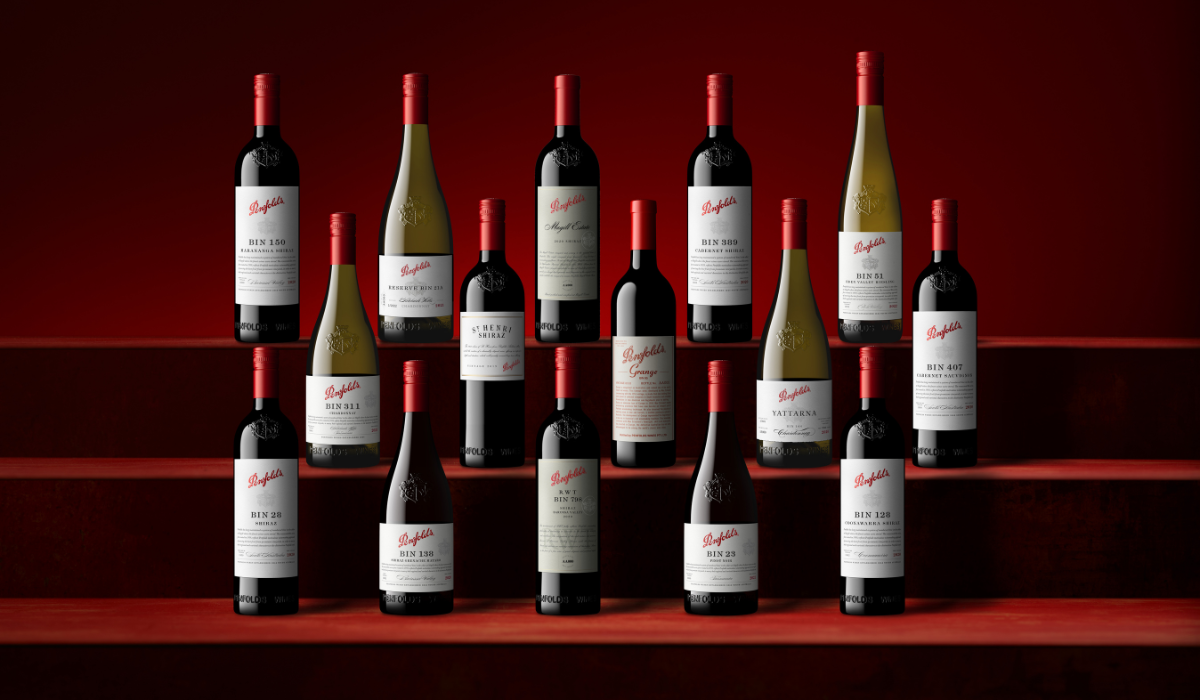 Fifteen bottles of Penfolds wine