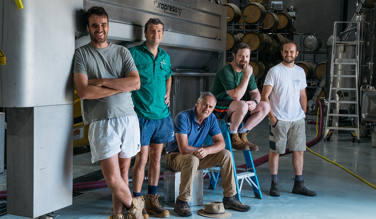 The Keith Tulloch winemaking team