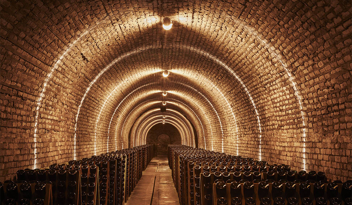 Inside Krug's cellars in Champagne