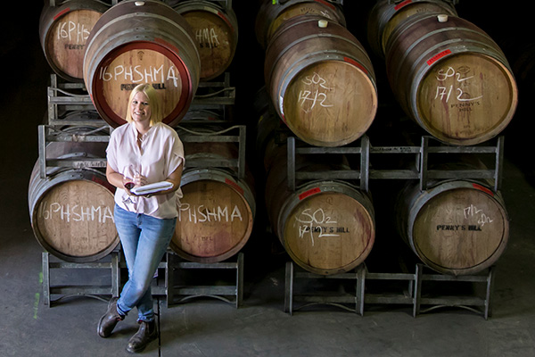 Winemaker Alexia Roberts of Penny's Hill