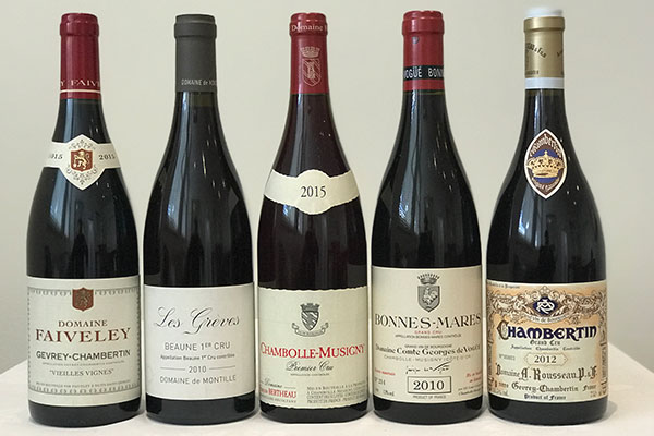 MW Wines Burgundies 
