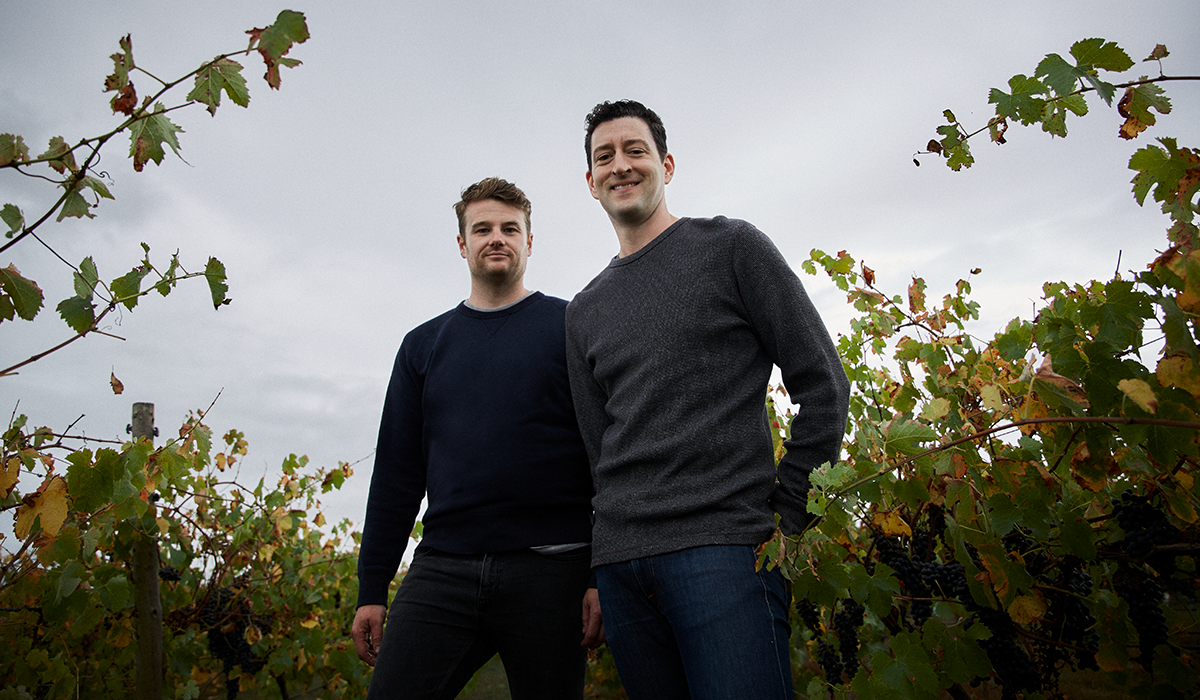 Mulline winemaker Ben Mullen with business partner Ben Hine.