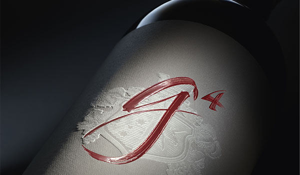 Close-up of the Penfolds g4 label