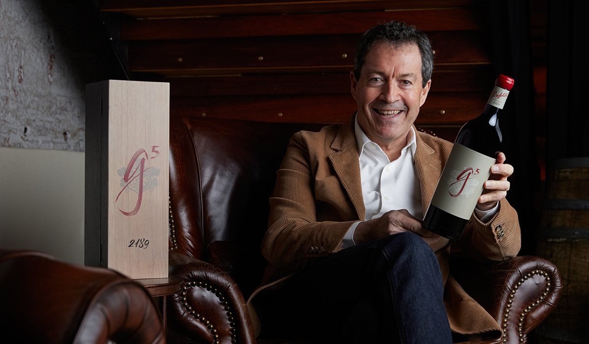 Penfolds chief winemaker Peter Gago with the g5