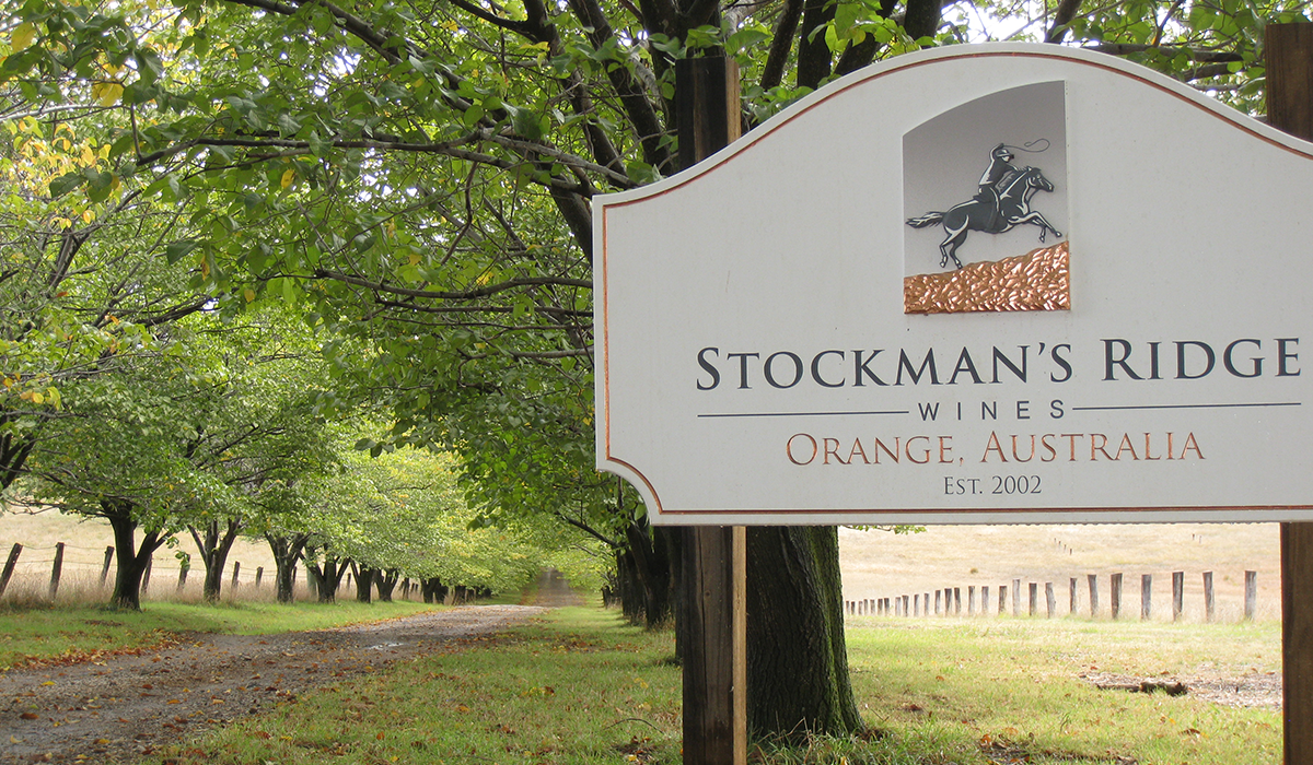 Stockman's Ridge cellar door sign