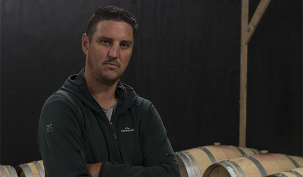 Winemaker Vaughn Dell of Sinapius in Tasmania