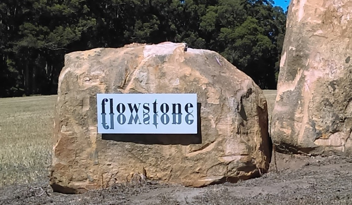 Sign outside Flowstone