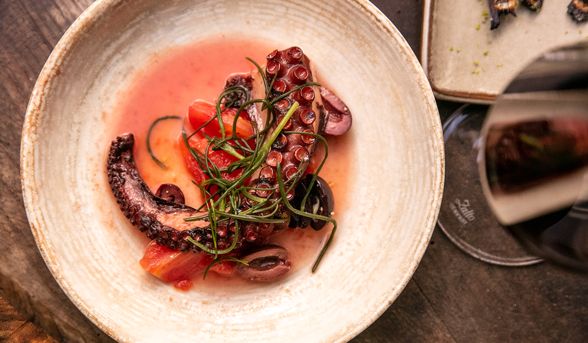 Octopus dish at The Remedy Fitzrovia