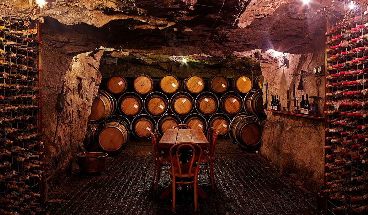 Inside the Giaconda cellar