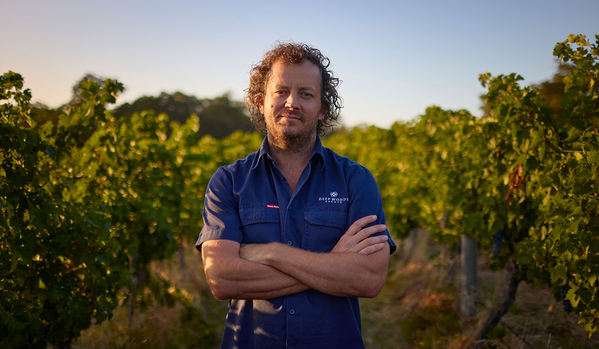 Julian in the vineyard