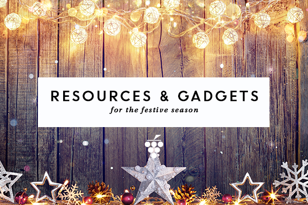 Resources and gadgets - gold lights and Christmas stars