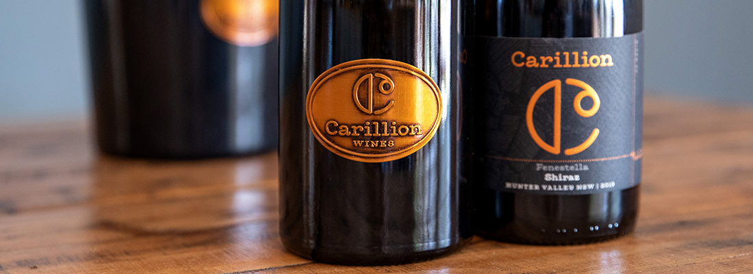 Carillion bottles on table