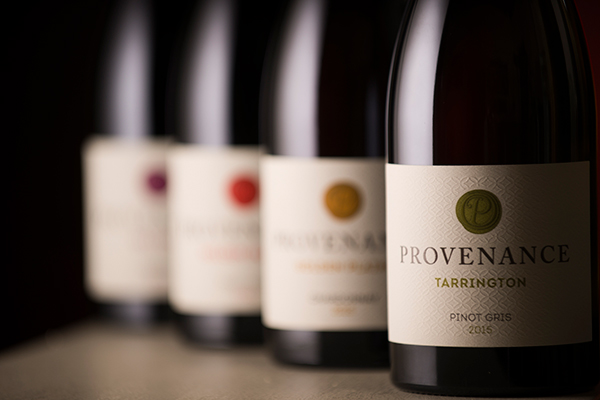 Provenance Wines bottle line up