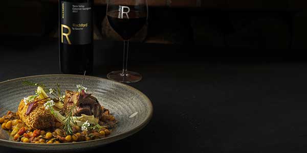 Rochford Wines restaurant lamb dish