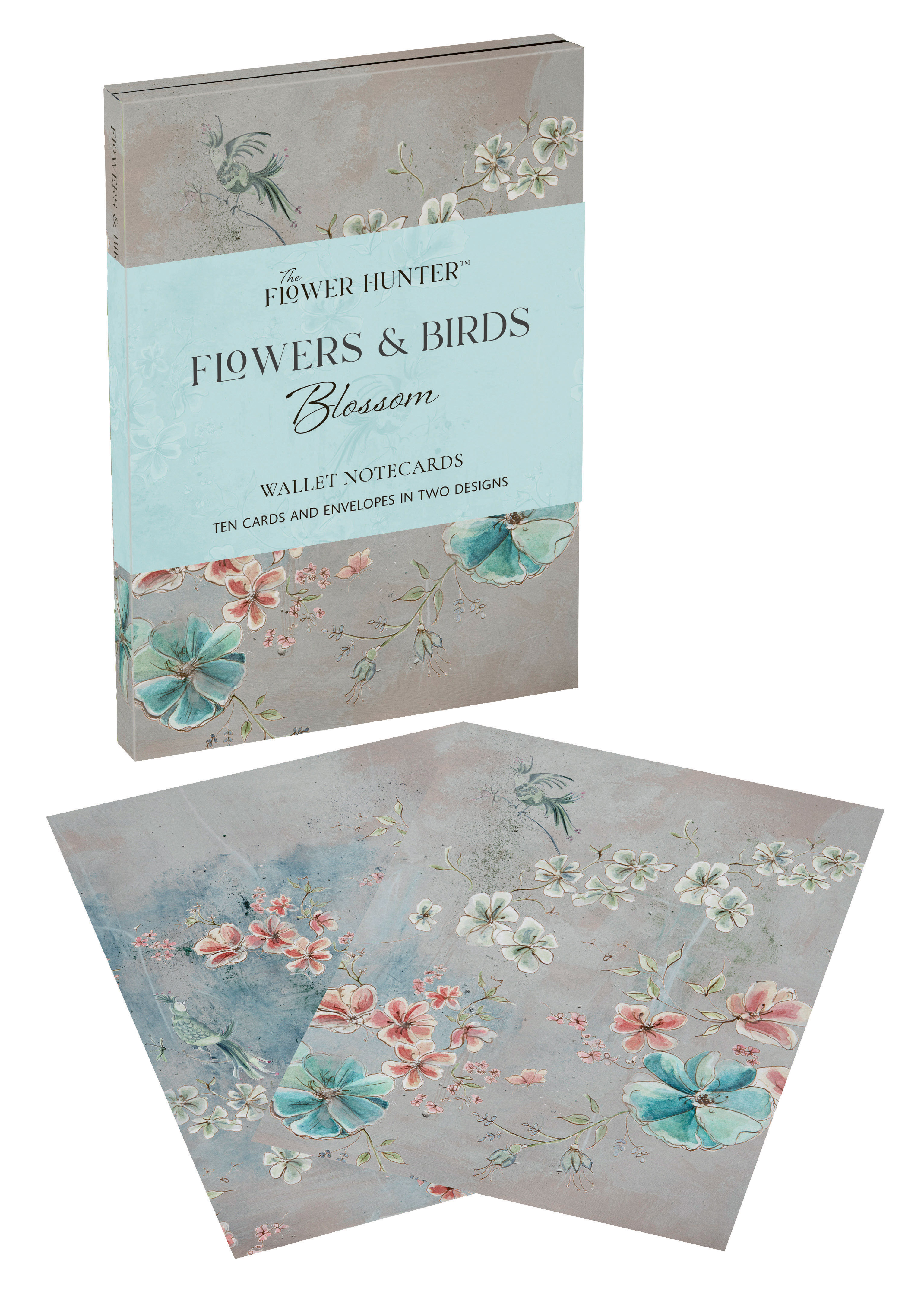 Flowers & Birds Blossom Wallet Notecards