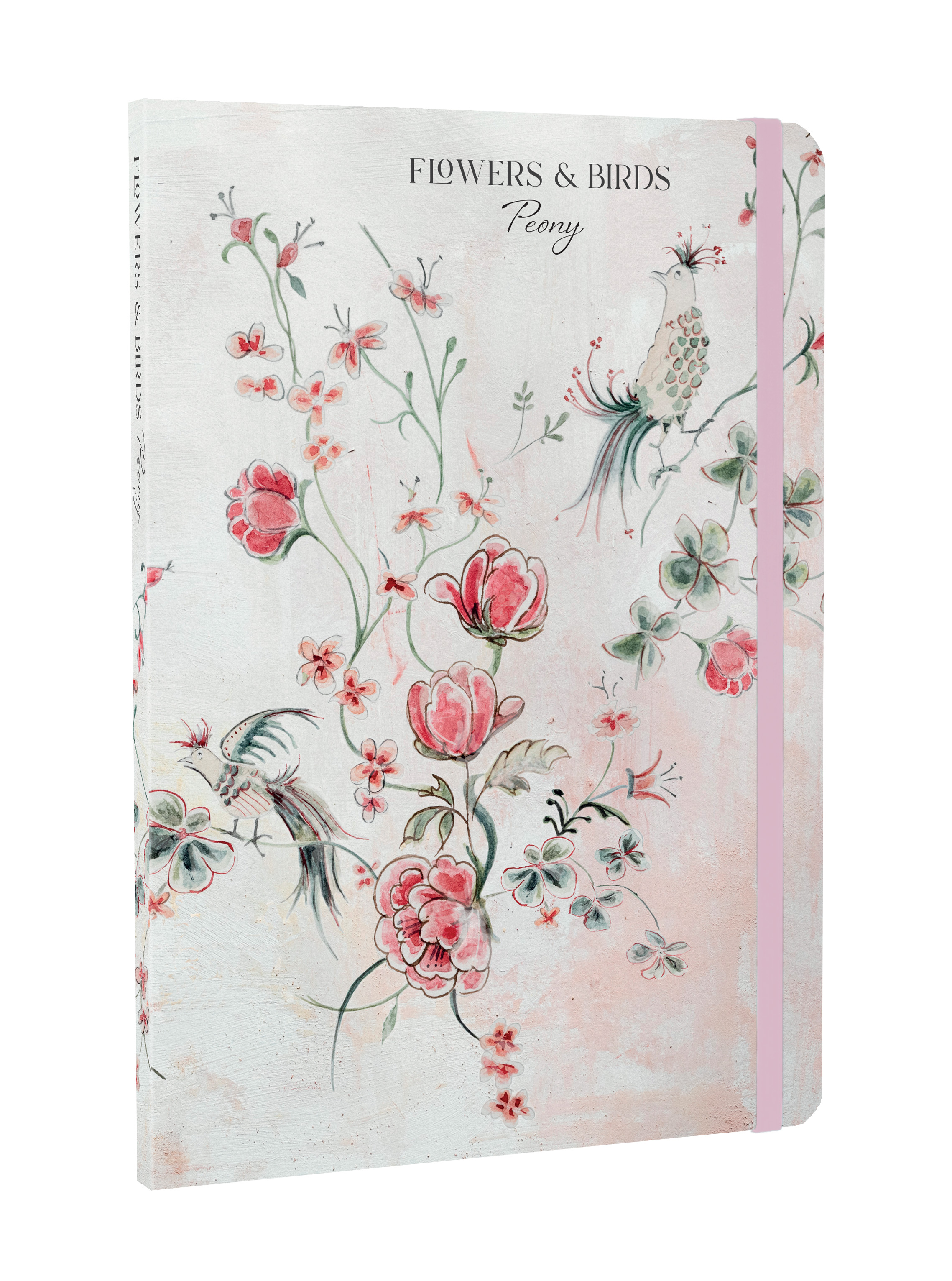Flowers & Birds Peony A5 Notebook