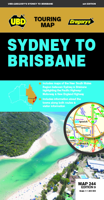 Sydney to Brisbane Map 244 9th ed